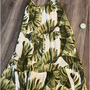 Palm tree dress large